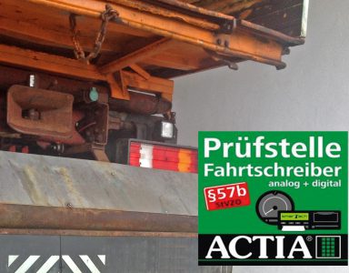 Puefstelle Fahrtenschreiber LKW