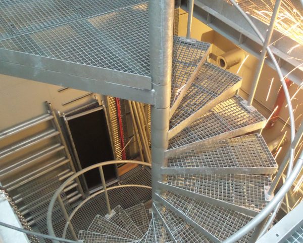 verzinkte Spindeltreppe